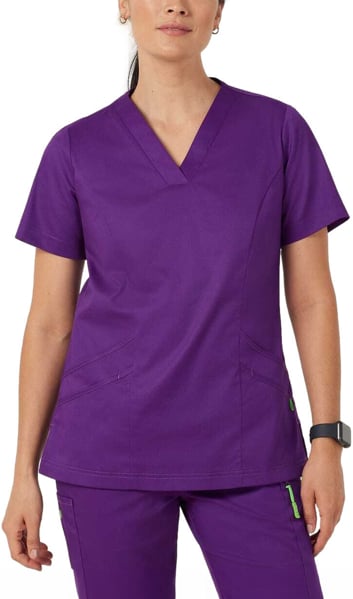 Picture of NNT Uniforms Womens Next-Gen Antibacterial Active Florence Purple Scrub Top - Purple (CATULM-PUR)