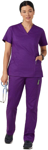 Picture of NNT Uniforms Womens Next-Gen Antibacterial Active Florence Purple Scrub Top (CATULM-PUR)