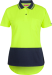 Picture of JB's Wear Womens Hi Vis Short Sleeve Drop Tail Polo (6HDS1)