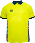 Picture of Trademutt Unisex RPET Pearler Yellow Short Sleeve Polo (TM-21546)