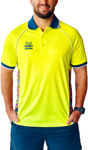 Picture of Trademutt Unisex RPET Bonza Hi Vis Yellow Short Sleeve Polo (TM-21506)