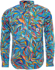 Picture of Trademutt Mens Snazzy Half Button Full Print Long Sleeve Workshirt (TM-21645)