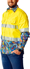 Picture of Trademutt Mens Snazzy Yellow Day/Night Hi Vis Full Button Long Sleeve Workshirt (TM-21647)