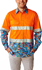 Picture of Trademutt Mens Snazzy Orange Day/Night Hi Vis Full Button Long Sleeve Workshirt (TM-21522)