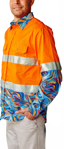 Picture of Trademutt Mens Snazzy Orange Day/Night Hi Vis Full Button Long Sleeve Workshirt (TM-21522)