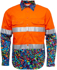 Picture of Trademutt Mens Pearler Orange Day/Night Hi Vis Full Button Long Sleeve Workshirt (TM-21542)