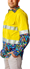 Picture of Trademutt Mens Pearler Yellow Day/Night Hi Vis Full Button Long Sleeve Workshirt (TM-21543)