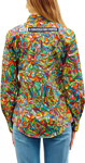 Picture of Trademutt Womens Bonza Full Button Long Sleeve Full Print Workshirt (TM-21507)