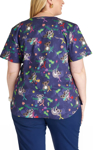 Picture of Cherokee Scrubs Koalas Care All Awareness Print V Neck Top (CK652 KLCR)