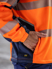 Picture of Bisley Workwear Mens Flx & Move Hi Vis Taped Liquid Repellent Fleece Hoodie (BK6571T)