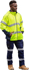 Picture of Bisley Workwear Mens Taped Hi Vis Zip Front Fleece (BK6611T)