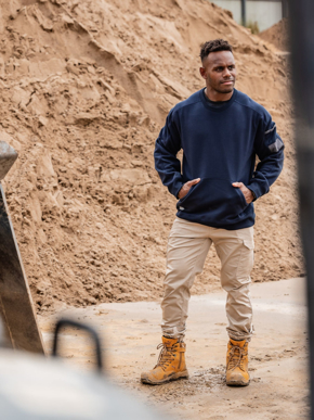 Picture of Bisley Workwear Mens Work Fleece Crew Neck Jumper (BK6723)