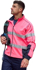 Picture of Bisley Workwear Mens Taped Hi Vis Zip Front Fleece - Pink (BK6611T-Pink)