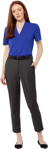 Picture of NNT Uniforms Womens Wool Blend Twill Secret Waist Slim Leg Pant - Charcoal (CAT3YH-CHA)