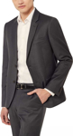 Picture of NNT Uniforms Mens Wool Blend Twill Tailored 2 Button Jacket - Charcoal (CATBEU-CHA)