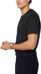 Picture of NNT Uniforms Mens Como Australian Cotton Short Sleeve Tee - Black (CATJPS-BLA)
