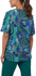 Picture of NNT Uniforms Unisex Warlu Indigenous Scrub V-Neck Top - Green Print (CATRFR-GPT)
