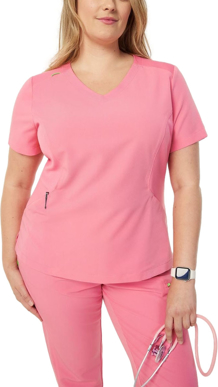 Picture of NNT Uniforms Womens Invigorate Helen Scrub Top - Pink (CATUWX-PIN)