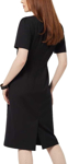 Picture of NNT Uniforms Womens Wool Blend Twill Short Sleeve Dress - Navy (CAT69W-NAV)