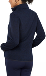 Picture of NNT Uniforms Womens Textured Fleece Zip Front Jacket - Navy (CAT5E2-NAV)