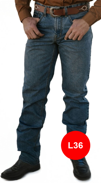 Picture of Ritemate Workwear Mens Pilbara Western Angus Jeans - Length 36 (RMPW013-L36)