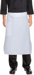 Picture of Chef Works White Tapered Apron with Flap (PCTA)