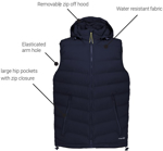 Picture of Syzmik Unisex Streetworx Hooded Puffer Vest (ZV245)