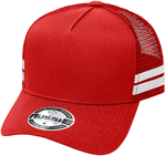 Picture of Grace Collection A Frame Striped Trucker Cap (AH456)