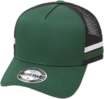 Picture of Grace Collection A Frame Striped Trucker Cap (AH456)