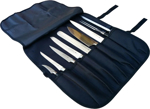 Picture of Chef Works 7 Pocket Black Knife Wrap Bag (BAGD)
