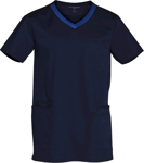 Picture of Winning Spirit Mens V Neck Contrast Trim Scrub Top (M7650)
