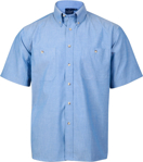 Picture of Winning Spirit Mens Chambray Short Sleeve Shirt (BS03S)