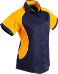 Picture of Winning Spirit Womens Arena Tri Colour Contrast Shirt (BS16)
