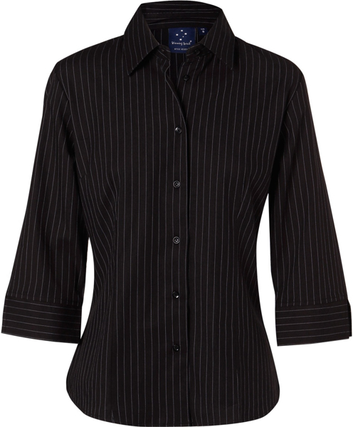 Picture of Winning Spirit Ladies Pin Stripe Shirt (BS18)