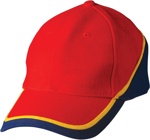 Picture of Winning Spirit Tri Contrast Colours Cap (CH38)