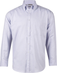 Picture of Winning Spirit Mens Dot Contrast Long Sleeve Shirt (M7922)