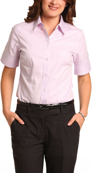 Picture of Winning Spirit WomenS CVC Oxford Short Sleeve Shirt (M8040S)
