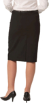 Picture of Winning Spirit Womens Wool Blend Stretch Mid Length Lined Pencil Skirt (M9470)