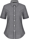 Picture of Winning Spirit Ladies Gingham Check Short Sleeve Shirt (M8300S)