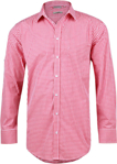 Picture of Winning Spirit Mens Gingham Check Long Sleeve Shirt With Roll Up Tab Sleeve (M7300L)