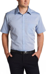 Picture of Winning Spirit Mens Fine Chambray Short Sleeve Shirt (M7011)