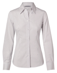 Picture of Winning Spirit Womens Ticking Stripe Long Sleeve Shirt (M8200L)