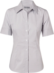 Picture of Winning Spirit Womens Ticking Stripe Short Sleeve Shirt (M8200S)