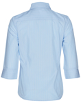 Picture of Winning Spirit Womens Pin Stripe 3/4 Sleeve Shirt (M8223)