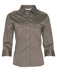 Picture of Winning Spirit Womens 3/4 Sleeve Military Shirt (M8913)