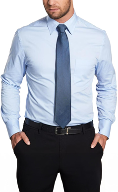 Picture of Winning Spirit Mens Fine Twill Long Sleeve Shirt (M7030L)