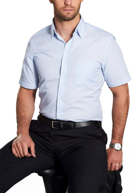 Picture of Winning Spirit Mens Fine Stripe Short Sleeve Shirt (M7211)