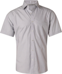Picture of Winning Spirit Mens Fine Stripe Short Sleeve Shirt (M7211)