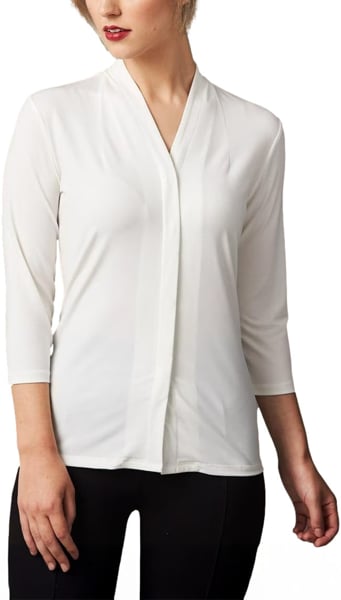 Picture of Winning Spirit Womens Isabel 3/4 Sleeve Stretch Knit Top (M8830)