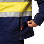 Picture of Hardyakka Core Hi Vis 2 Tone Cotton Drill Taped Jacket (Y06545)